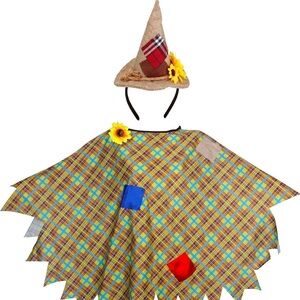 Plaid Scarecrow Costume for Kids